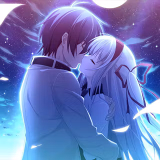 Anime romantic couple wallpaper