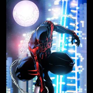 Spider Man 2099 phone wallpaper