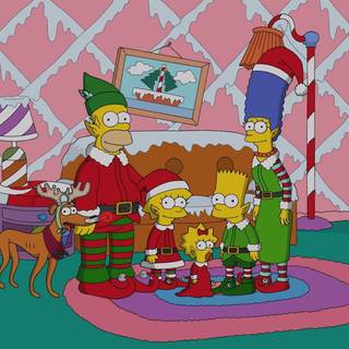 Christmas Simpsons wallpaper