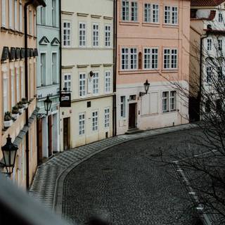Old apartment building wallpaper