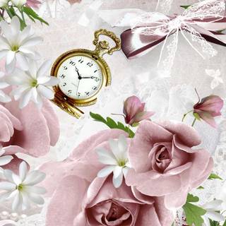 Vintage roses wallpaper