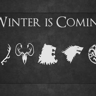 Winter is coming poster wallpaper