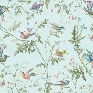 Hummingbirds and lilacs wallpaper
