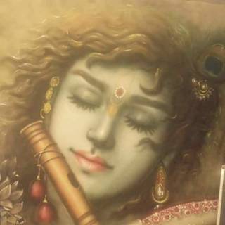 Krishna flute wallpaper