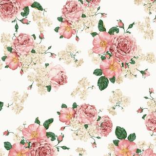 Aesthetic floral desktop wallpaper