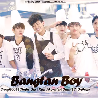 BTS desktop Christmas wallpaper