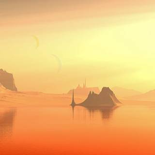 Golden sky wallpaper