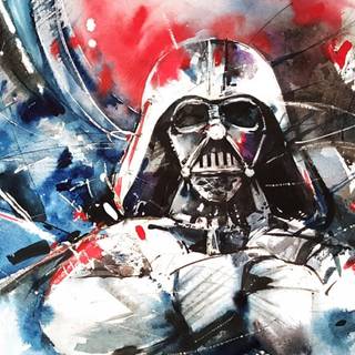 Darth Vader Star Wars art wallpaper