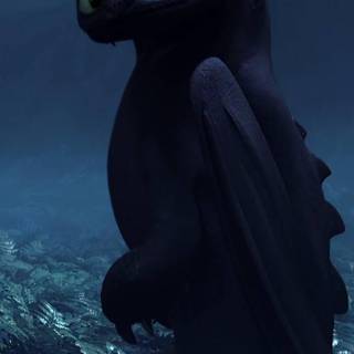 Toothless Dragon iPhone wallpaper