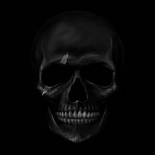 Android amoled skull wallpaper