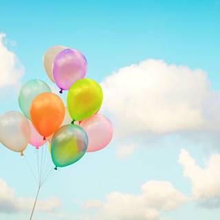 Party balloons wallpaper