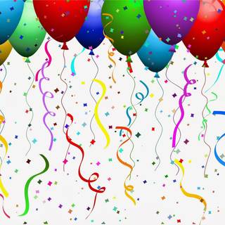 Party balloons wallpaper