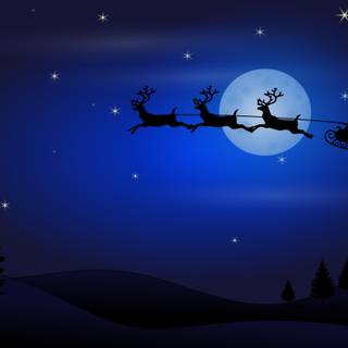Christmas Eve night wallpaper