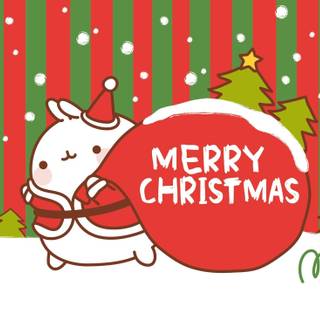 Pusheen Christmas wallpaper