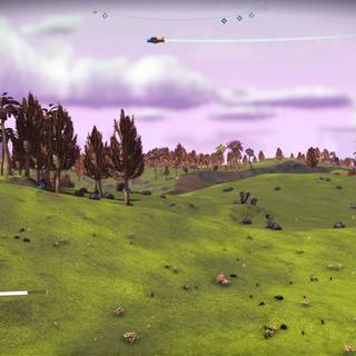 Green rolling hills wallpaper