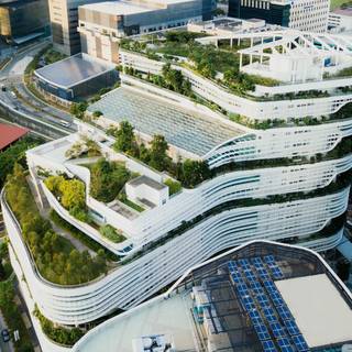 Green building wallpaper