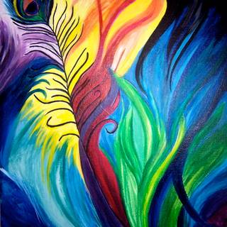 Peacock feather mobile wallpaper