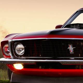 Mustang logo iPhone Xs Max wallpaper