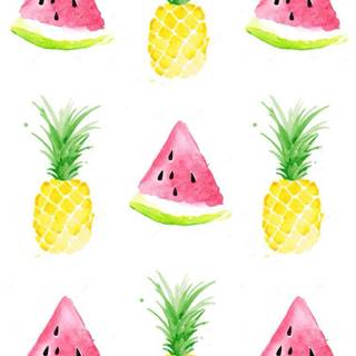 Kawaii watermelon wallpaper
