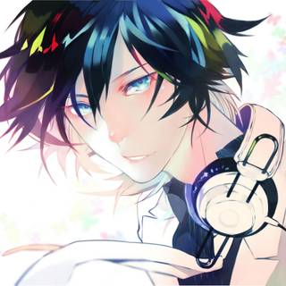 Guys anime headphone wallpaper