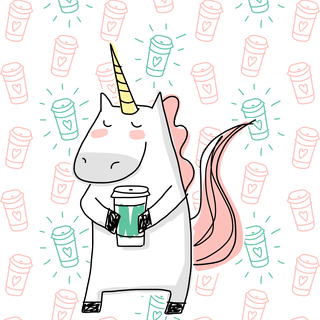 Cup unicorn wallpaper