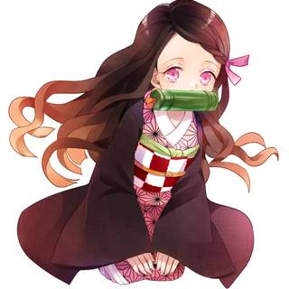 Nezuko Christmas wallpaper