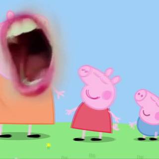 Peppa Pig meme wallpaper