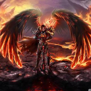 Resting angel wallpaper