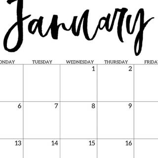 January 2020 wallpaper