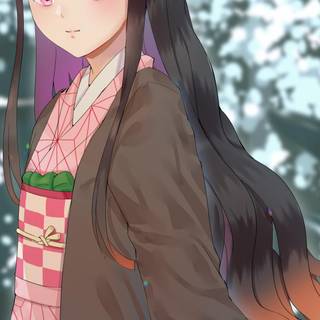 Kamado Nezuko iPhone X wallpaper