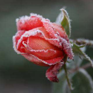 Frozen rose wallpaper