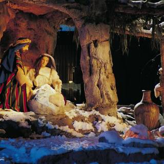 Barnyard Nativity wallpaper