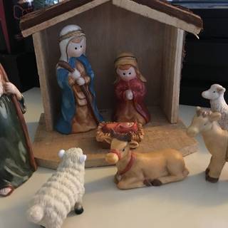 Barnyard Nativity wallpaper