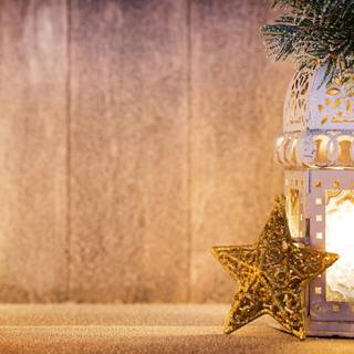 Christmas lantern wallpaper