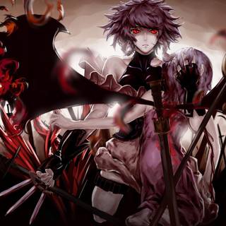 Anime girl gore wallpaper