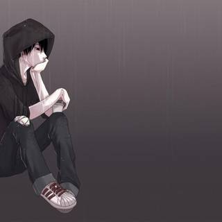 Smile cry anime boy wallpaper