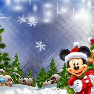 Mickey's Christmas wallpaper