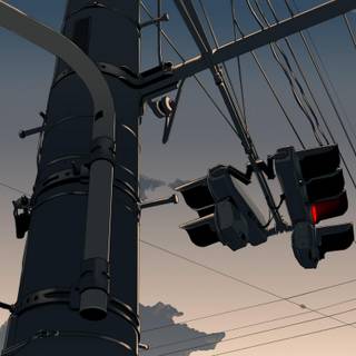 Anime line light wallpaper