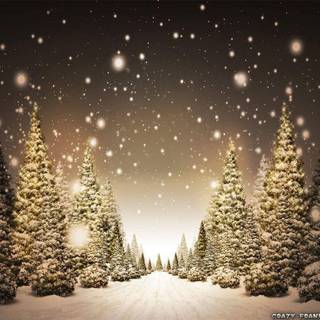 Christmas snowfall wallpaper