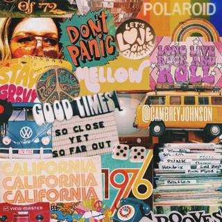 Cute aesthetic retro wallpaper