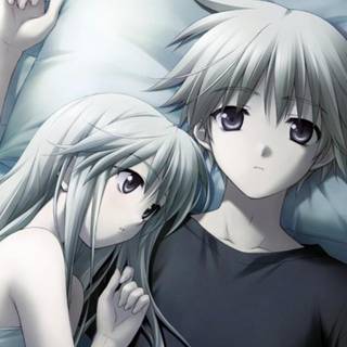 Sad anime couple wallpaper