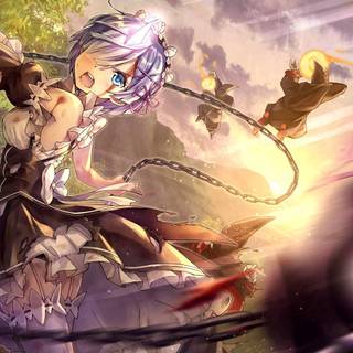 Anime fighting cartoon wallpaper