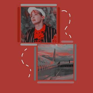 BTS red aesthetic wallpaper