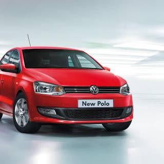 Polo car red computer wallpaper