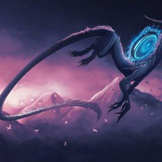 Galaxy dragon wallpaper