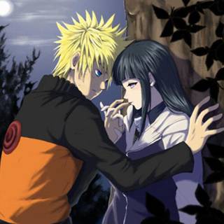 Naruto and Hinata kiss wallpaper