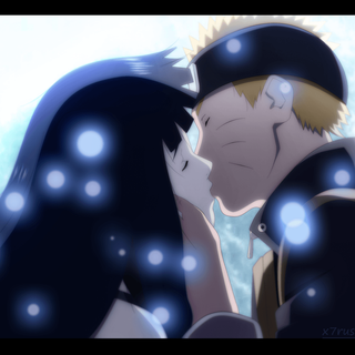 Naruto and Hinata kiss wallpaper