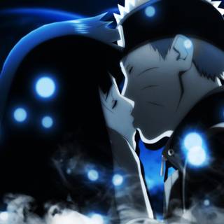 Naruto and Hinata kiss wallpaper