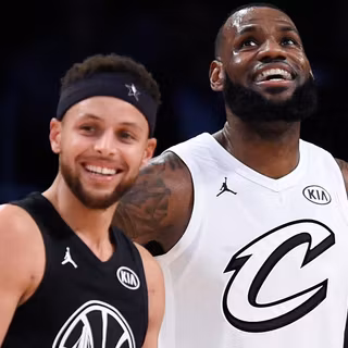 Steph Curry and LeBron James wallpaper