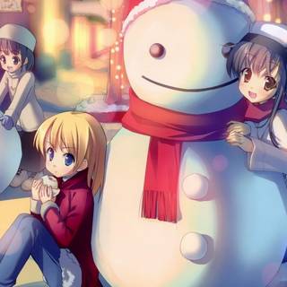 Christmas anime kawaii wallpaper
